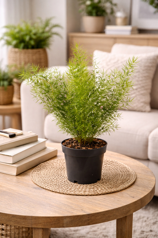 Asparagus densiflorus Sprengeri – Zierspargel Zimmerpflanze 30–40 cm – Topf Ø 12 cm – Pflegeleicht & Luftreinigend