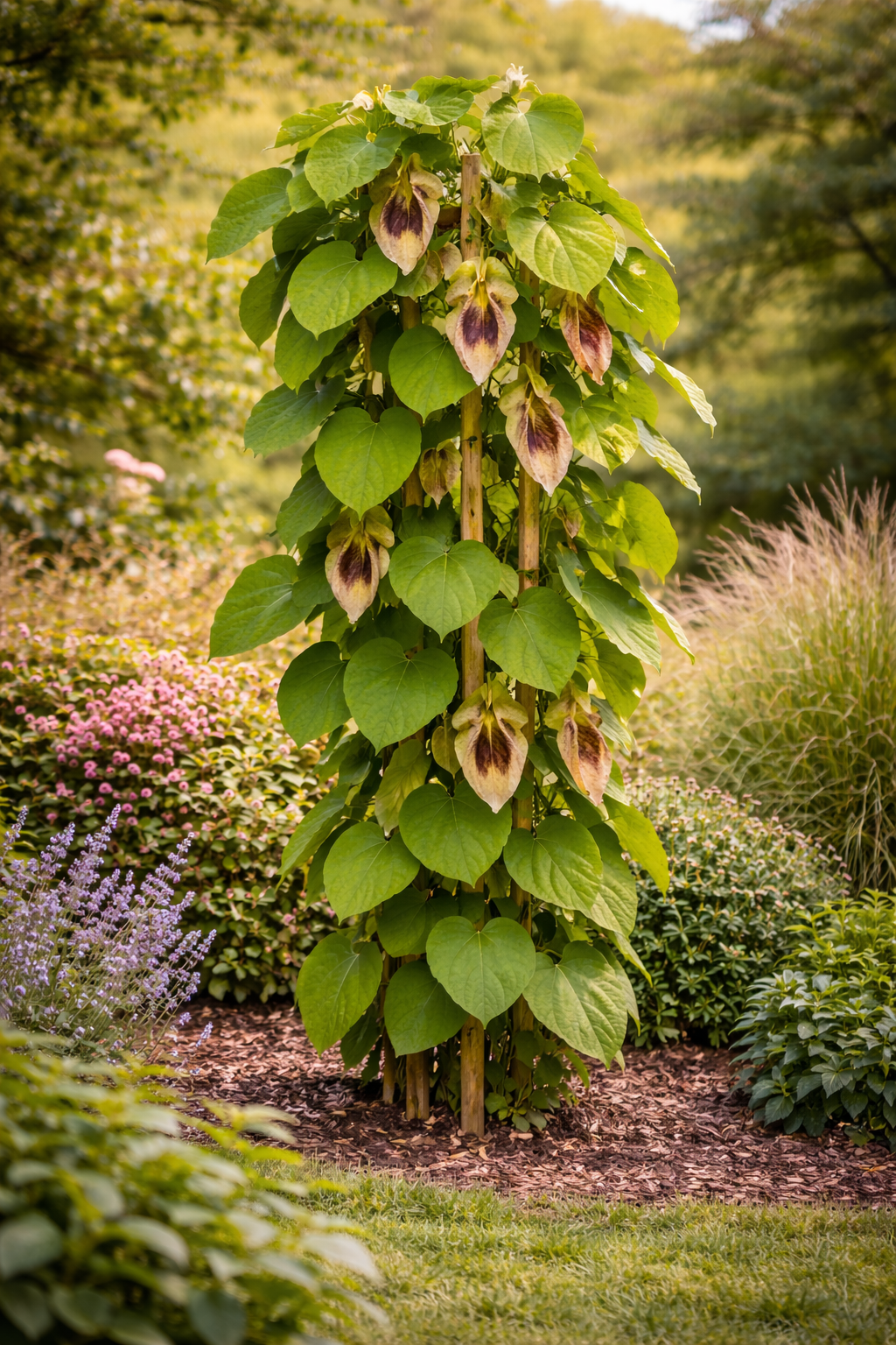 Pfeifenwinde (Aristolochia macrophylla) 30–50 cm – winterharte Kletterpflanze mit großen Blättern, ideal für Fassaden & Pergolen