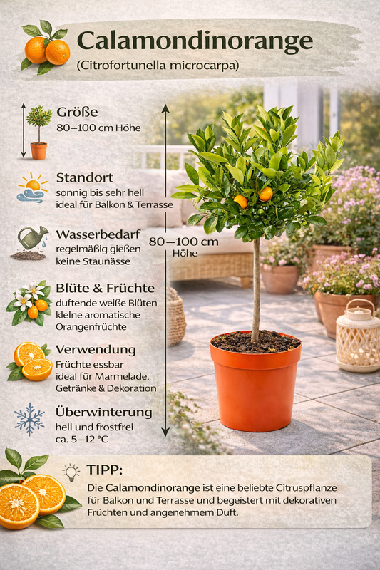 Kalamondin oranžový 80 cm Citrofortunella microcarpa Citrus calamondin