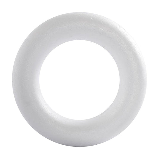5 Stück Styropor Ring - Flach