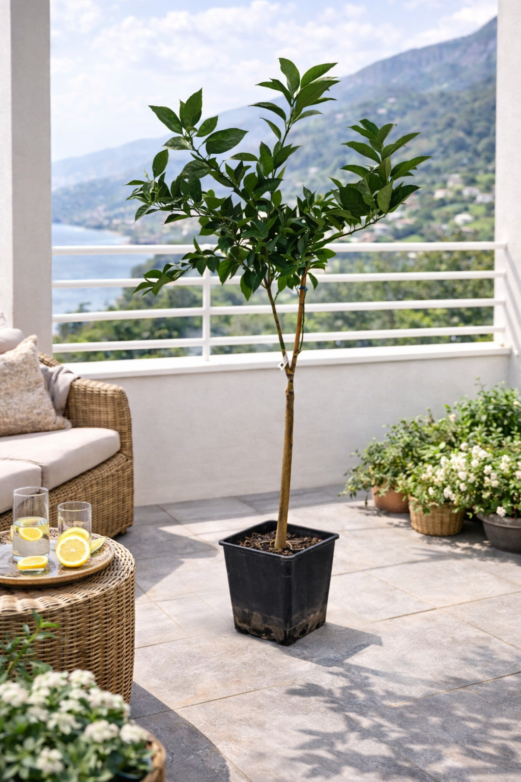 Citrus sinensis ‘Navelina’ – Navelorange Orangenbaum 120–140 cm – Immergrüner Zitrusbaum für Terrasse & Wintergarten