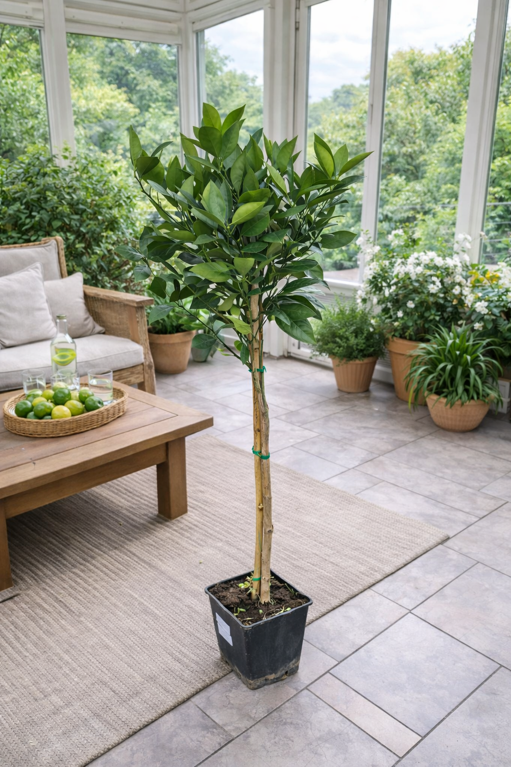 Orangenbaum Citrus Sinensis Valencia 120-140 cm – Apfelsine Pflanze für deinen Garten