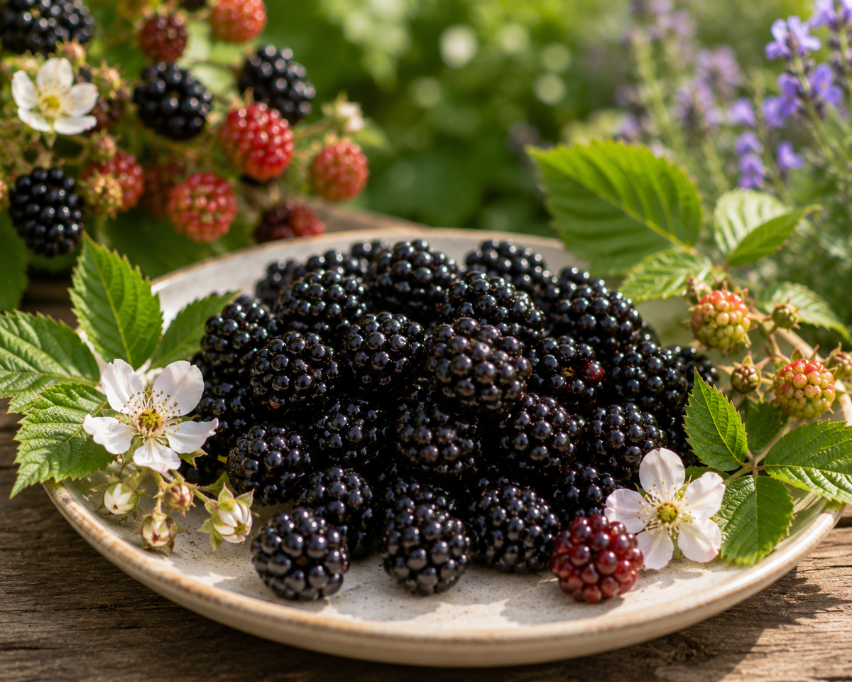 Rubus occidentalis 'Black Jewel' 50–70 cm – Schwarze Himbeere – winterharte Beerenpflanze für Garten & Kübel