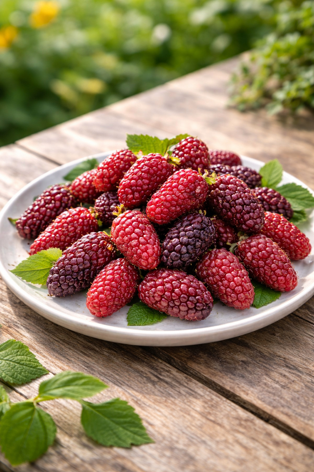 Himbeere-Brombeere Kreuzung - Rubus 'Tayberry'