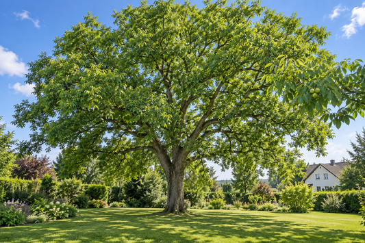 Walnussbaum – Juglans regia – Echte Walnuss, winterharter Nussbaum für den Garten – 50–70 cm inkl. Topf