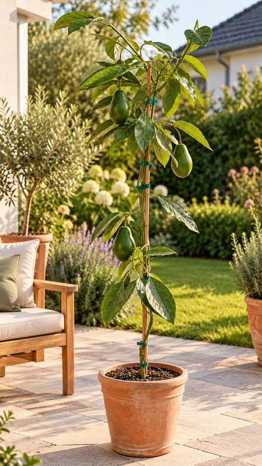 Avocadobaum ‘Zutano’ – Avocado-Pflanze (Persea americana) für Kübel, Terrasse & Wintergarten – 150–200 cm inkl. Topf