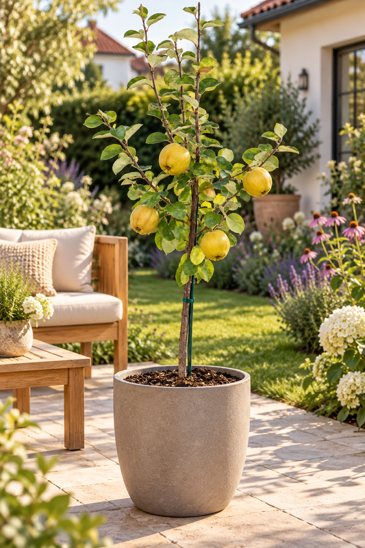 Cydonia oblonga ‘Leskovac’ 130–160 cm – Apfelquitte, Quittenbaum, winterharter Obstbaum für Garten