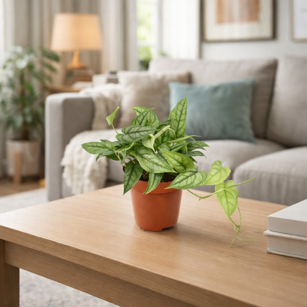 Monstera Siltepecana Exotische Zimmerpflanze | 20-30 cm | 12 cm Topf | Pflegeleicht, Schnellwachsend & Luftreinigend