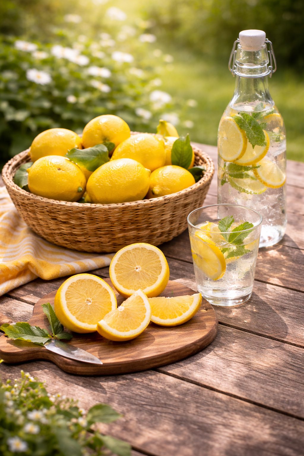 Zitronenbaum Meyer 70–100 cm – Echte Meyer Zitrone Pflanze mit Blüten & Früchten, Citrus limon Meyer, Zitronenpflanze kaufen