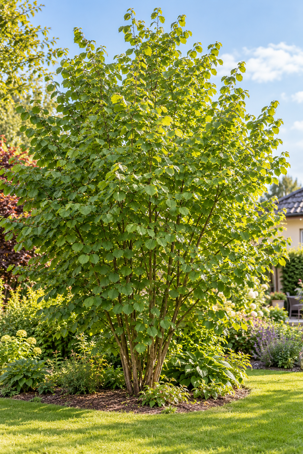 Haselnuss – Corylus avellana – winterharter Haselnussstrauch für Garten & Hecke – 100–120 cm inkl. Topf