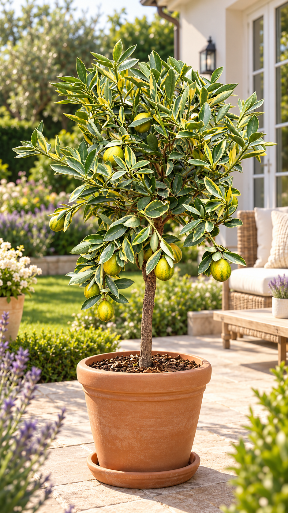 Orangequat ‘Centennial’ – dekorative Kumquat-Zitruspflanze für Balkon, Terrasse & Wintergarten – 70–100 cm inkl. Topf