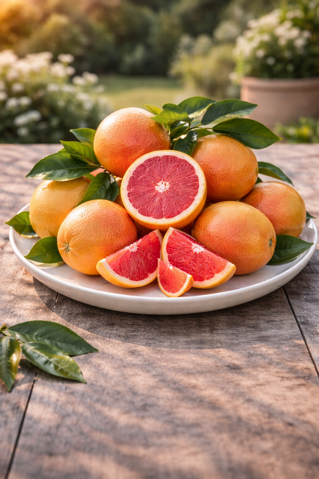 Grapefruitbaum Star Ruby 120–140 cm – Pampelmuse / Pomelo Citrusbaum mit Topf – exotischer Zitrusbaum für Terrasse & Wintergarten