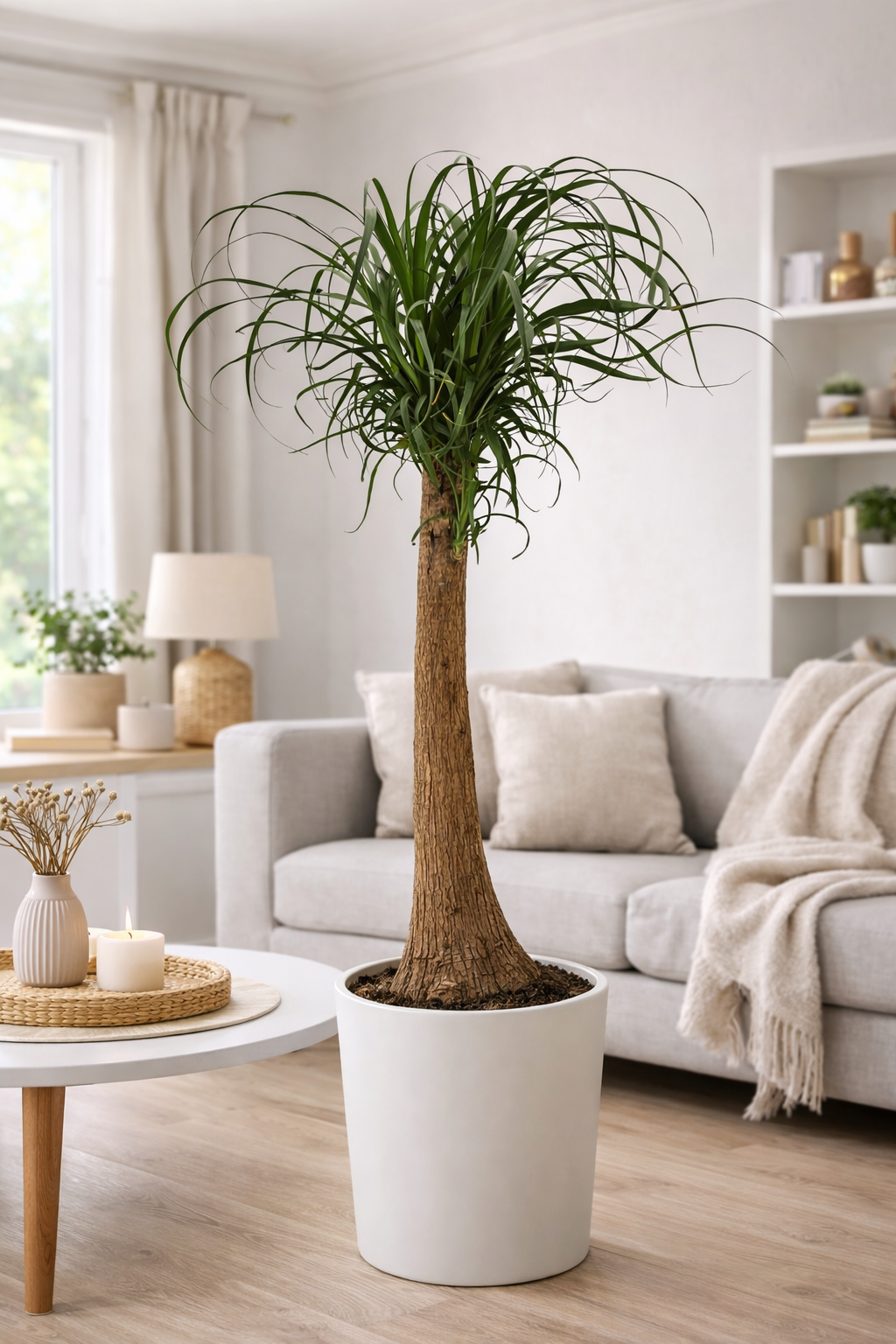Elefantenfuß 80–100 cm – Beaucarnea recurvata | Flaschenbaum & Wasserpalme als pflegeleichte Zimmerpflanze
