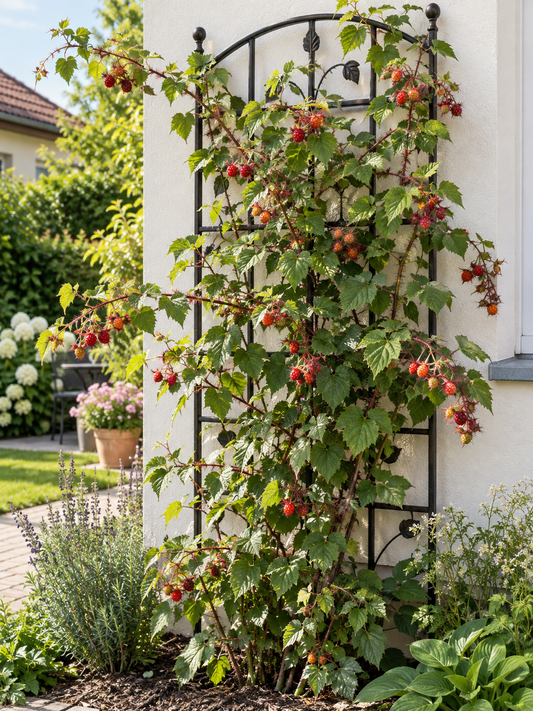 Japanische Weinbeere 30–35 cm – Rubus phoenicolasius | Winterharte Japanische Himbeere & süße Kletterbeere für Garten und Balkon