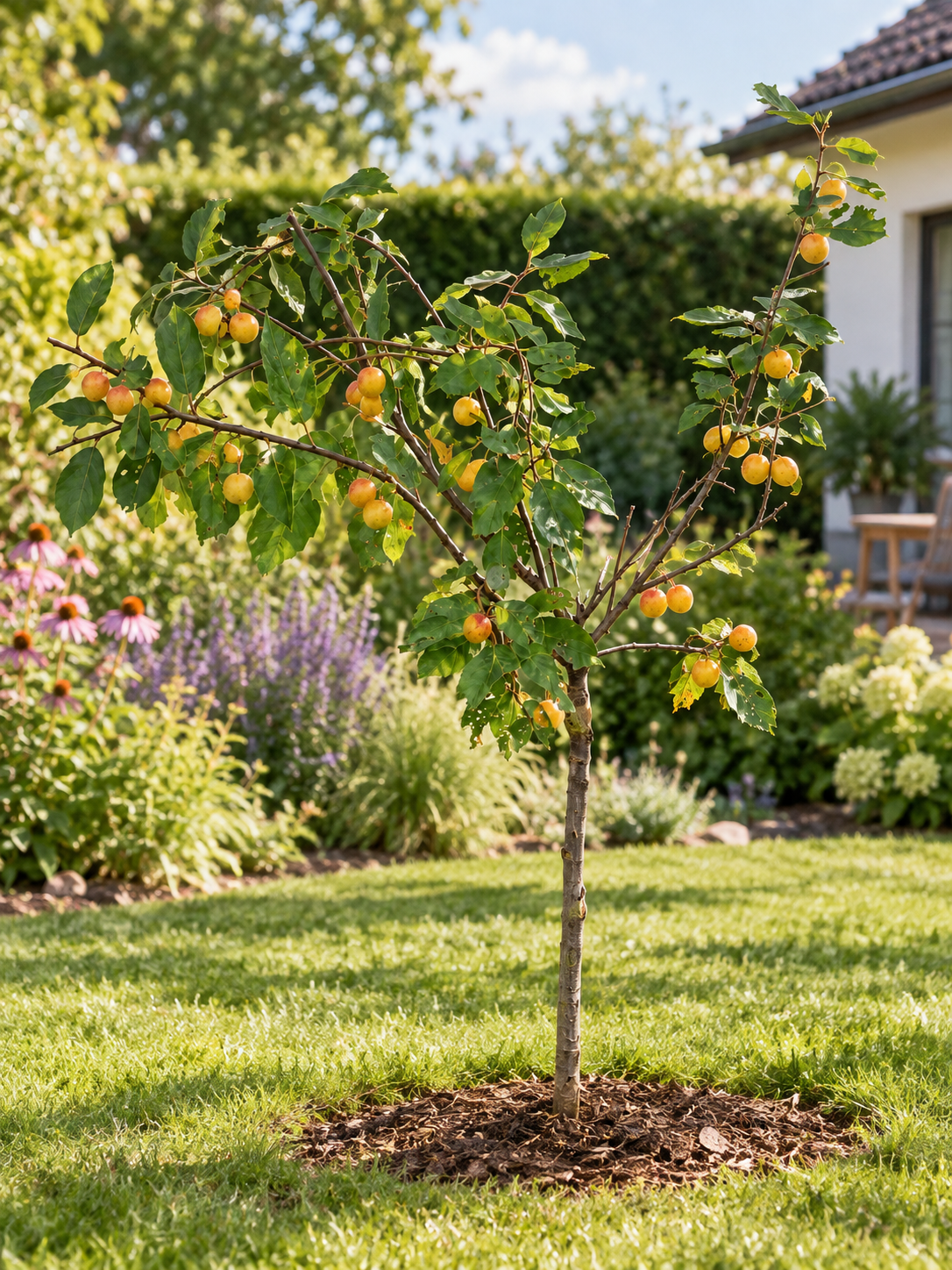 Mirabelle von Nancy 100–120 cm – Doppelte Mirabelle, winterharter Mirabellenbaum im Topf