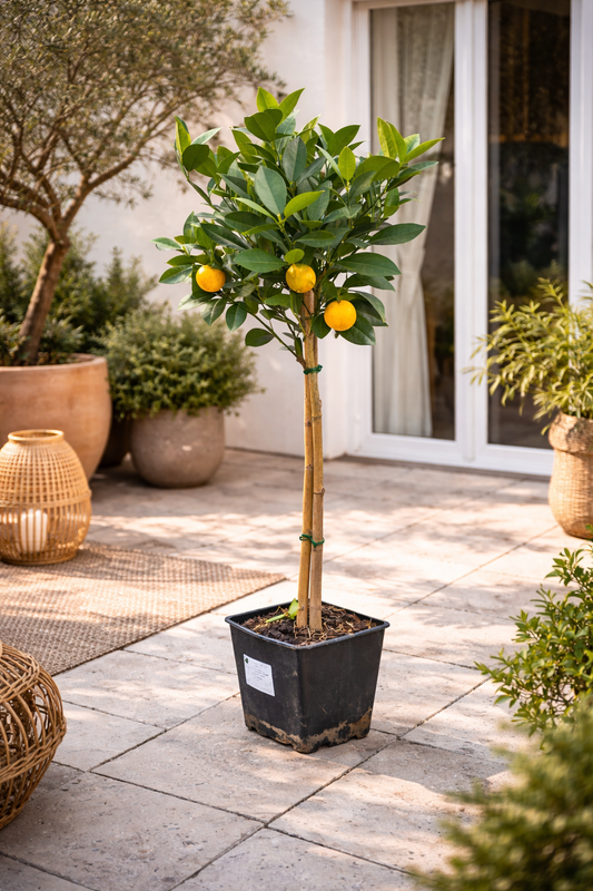 Pomerančovník Citrus sinensis 'Washington Navel' 120-140 cm – Šťavnaté sladké pomeranče, ideální do zahrad a zimních zahrad