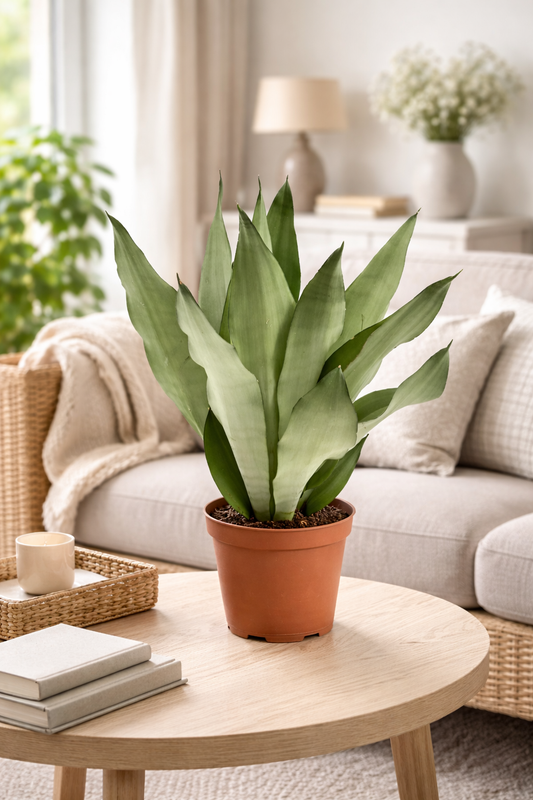 Sansevieria Moonshine ca 50 cm Bogenhanf Zimmerpflanze Schwiegermutterzunge pflegeleicht luftreinigend