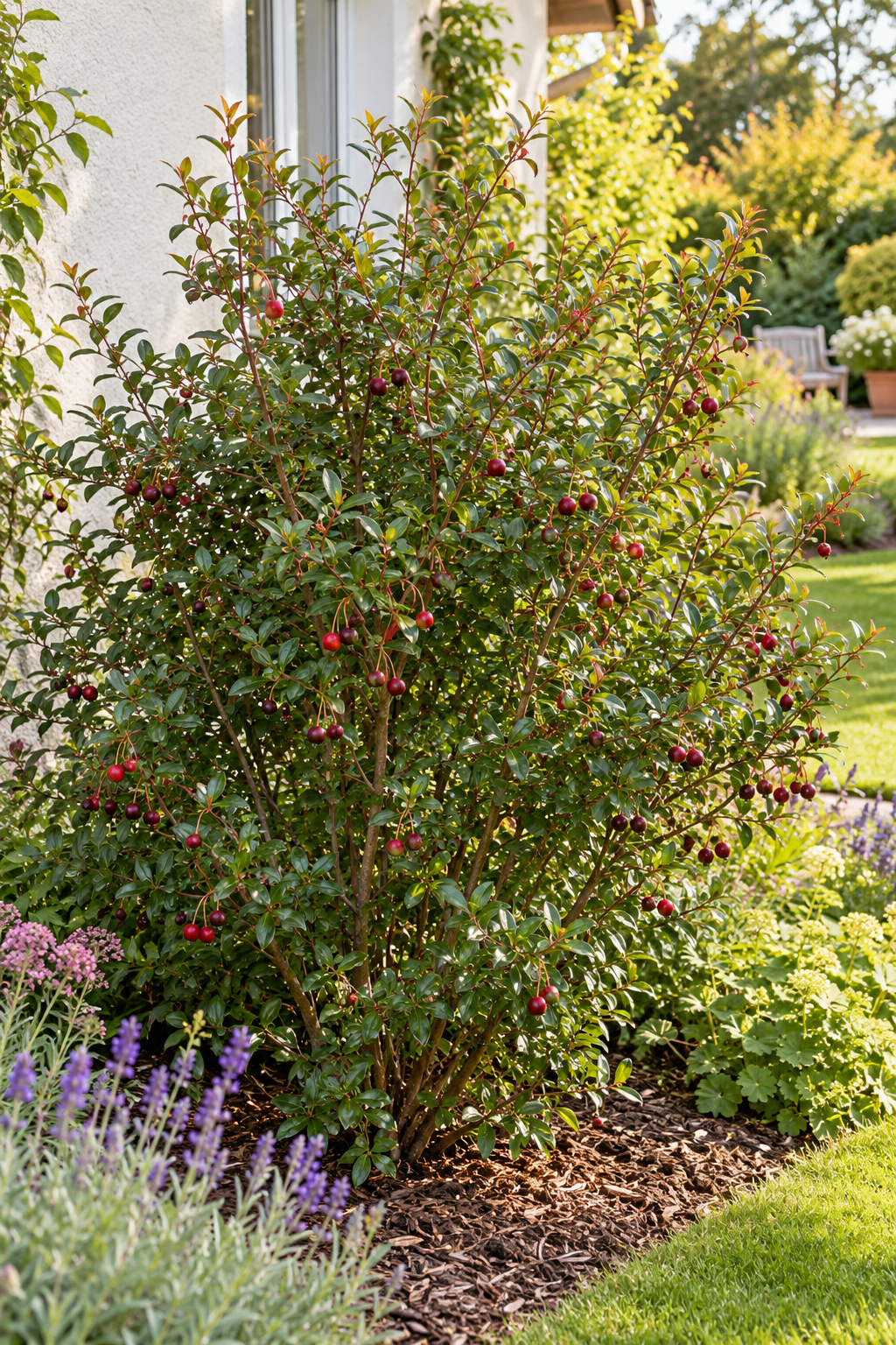 Chilenische Guave ‘Villarica Strawberry’ – Ugni molinae, Erdbeermyrte mit essbaren Früchten – 50–70 cm inkl. Topf