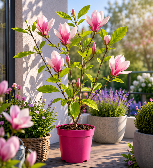 Magnolie 'Soulangeana' 60-80 cm – Zierpflanze für Garten & Terrasse, Frühlingsblüte