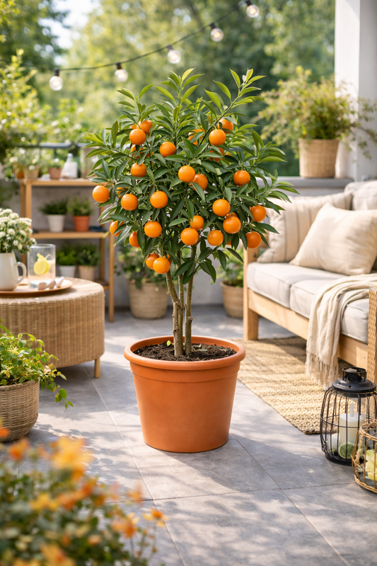 Nova Mandarine (Kernlose Mandarinenpflanze) 120-150 cm – Ideal für Garten & Terrasse