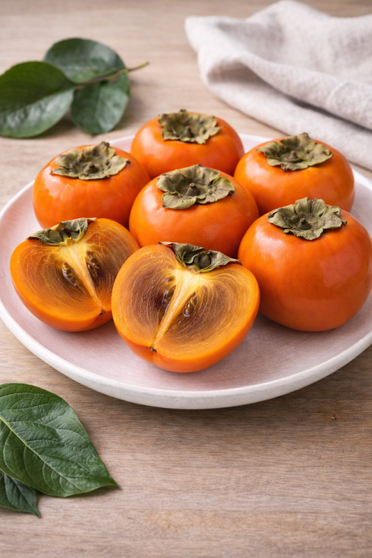 Diospyros kaki Ragno Kakipflaume Sharonfrucht winterharte Kaki Pflanze 160–200 cm