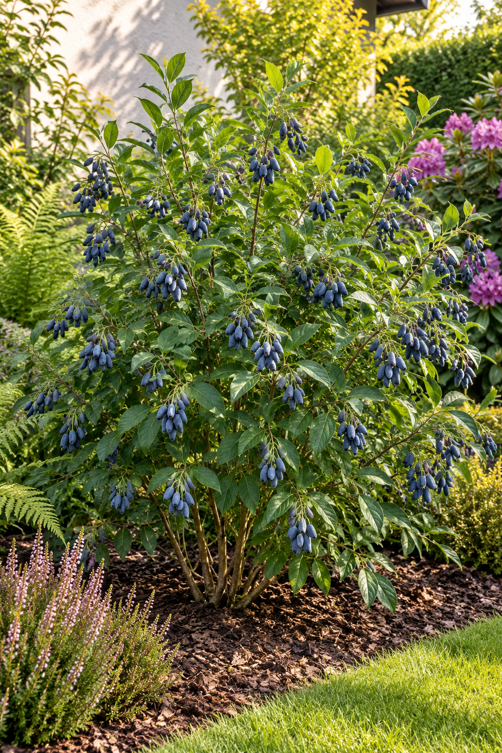 Azoren-Heidelbeere ‘Blue Pearl’ – Vaccinium cylindraceum, Blaubeere für Garten & Kübel – 40–60 cm inkl. Topf