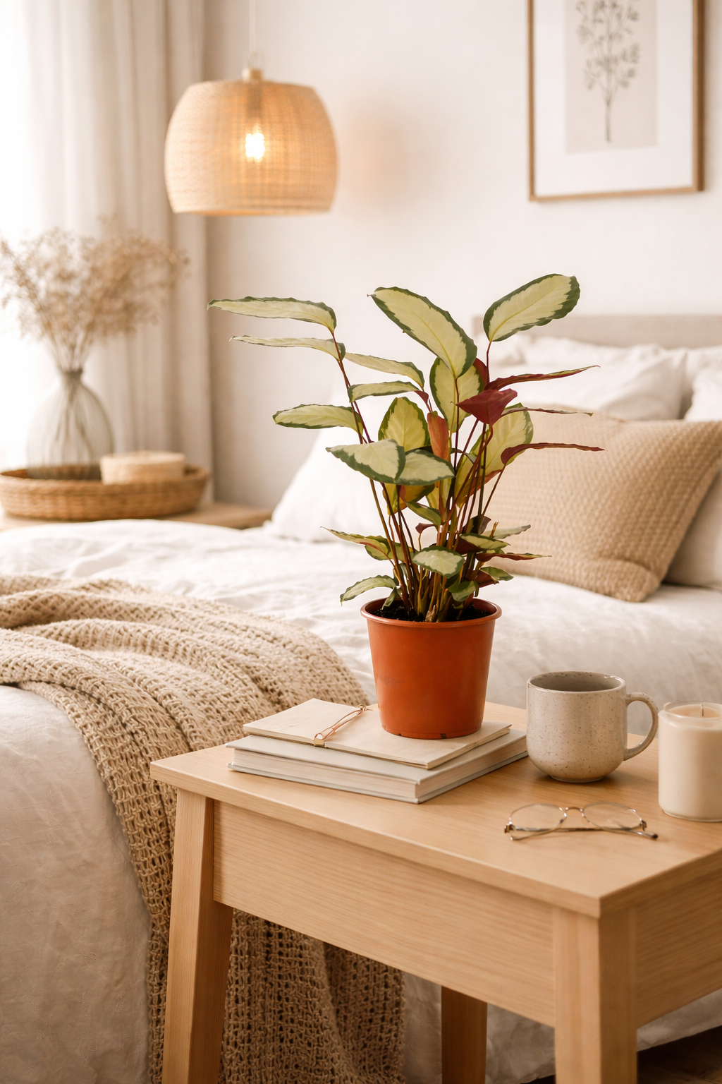 Calathea picturata 'Argentea' ca. 40 cm – Korbmarante Silberblatt – Haustierfreundliche Grünpflanze & Zimmerpflanze