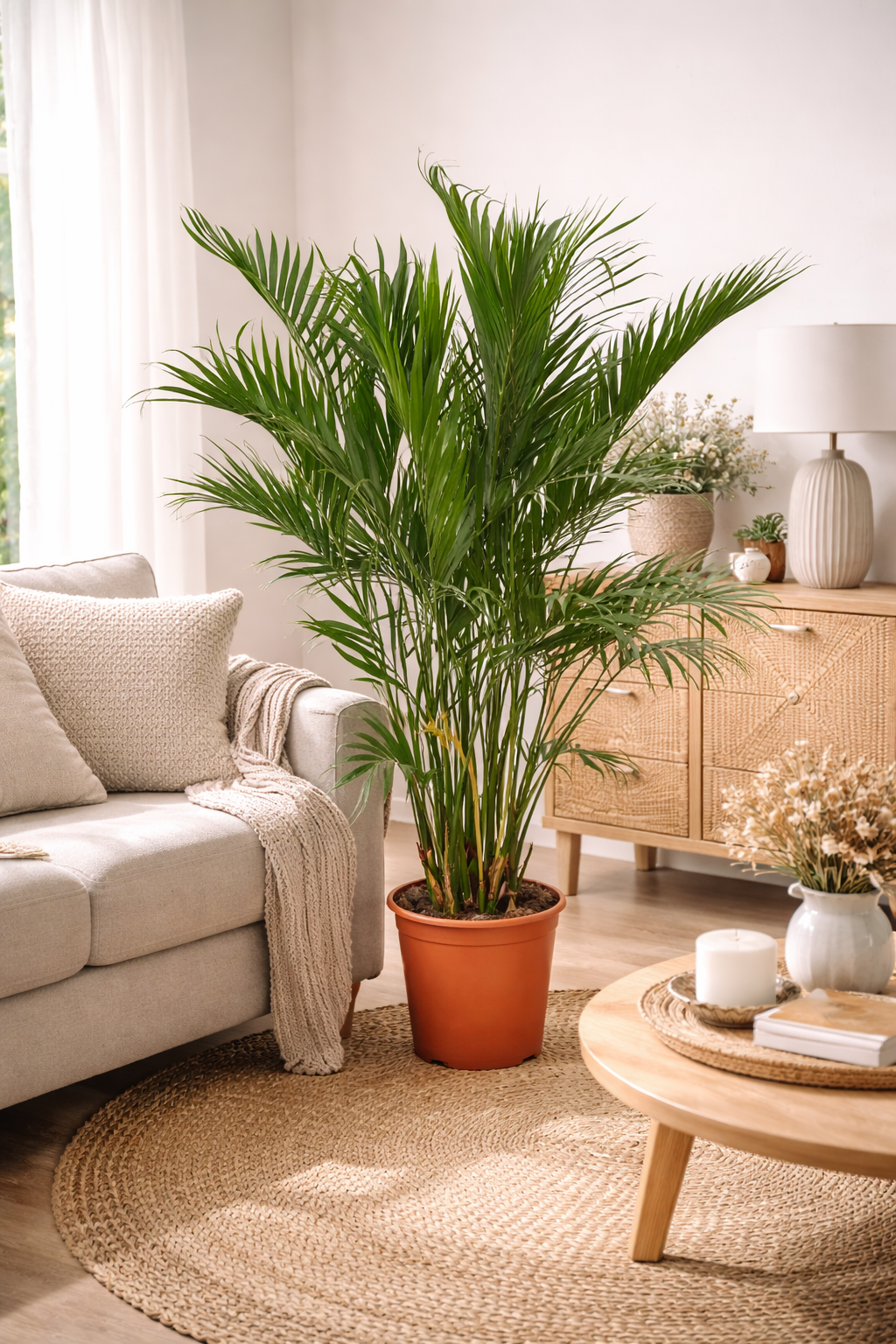 Chamaedorea cataractarum – Mexikanische Bergpalme 120-130 cm | Zimmerpflanze, pflegeleicht, luftreinigend