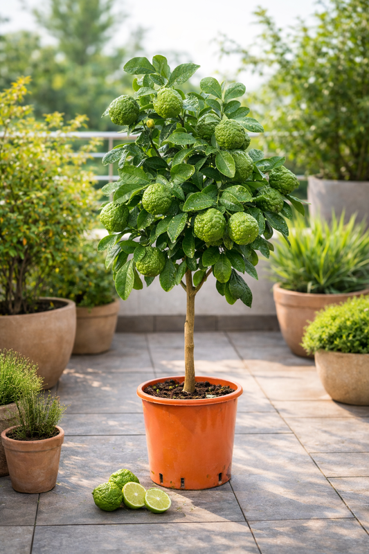 Bio kafrová limetka Citrus Hystrix Kafrová limetka Papeda Combava