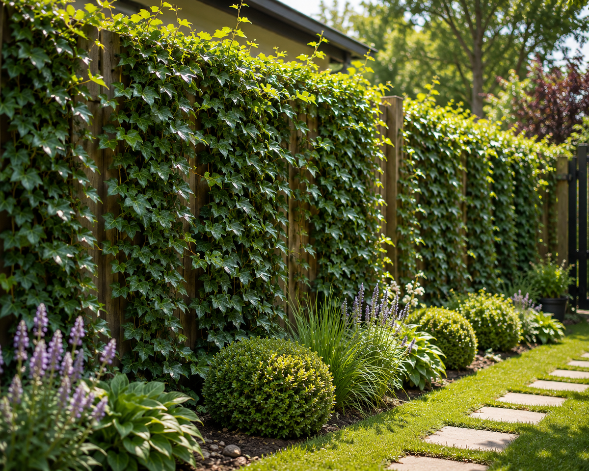 10x Efeu Hedera Hibernica 100-140 cm – Immergrüne Kletterpflanzen für 3 m Sichtschutzhecke | Irischer Efeu | Winterhart | Schnellwachsend | Heckenpflanzen Blickdicht
