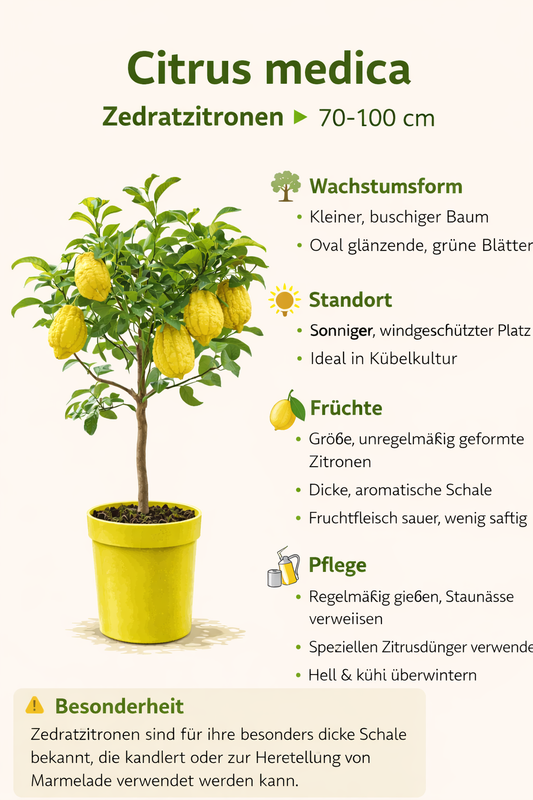Citrus medica - Citronella, stonek 80 cm