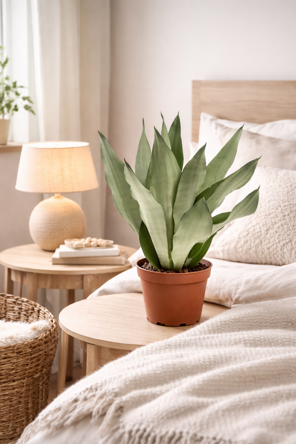 Sansevieria Moonshine ca 50 cm Bogenhanf Zimmerpflanze Schwiegermutterzunge pflegeleicht luftreinigend