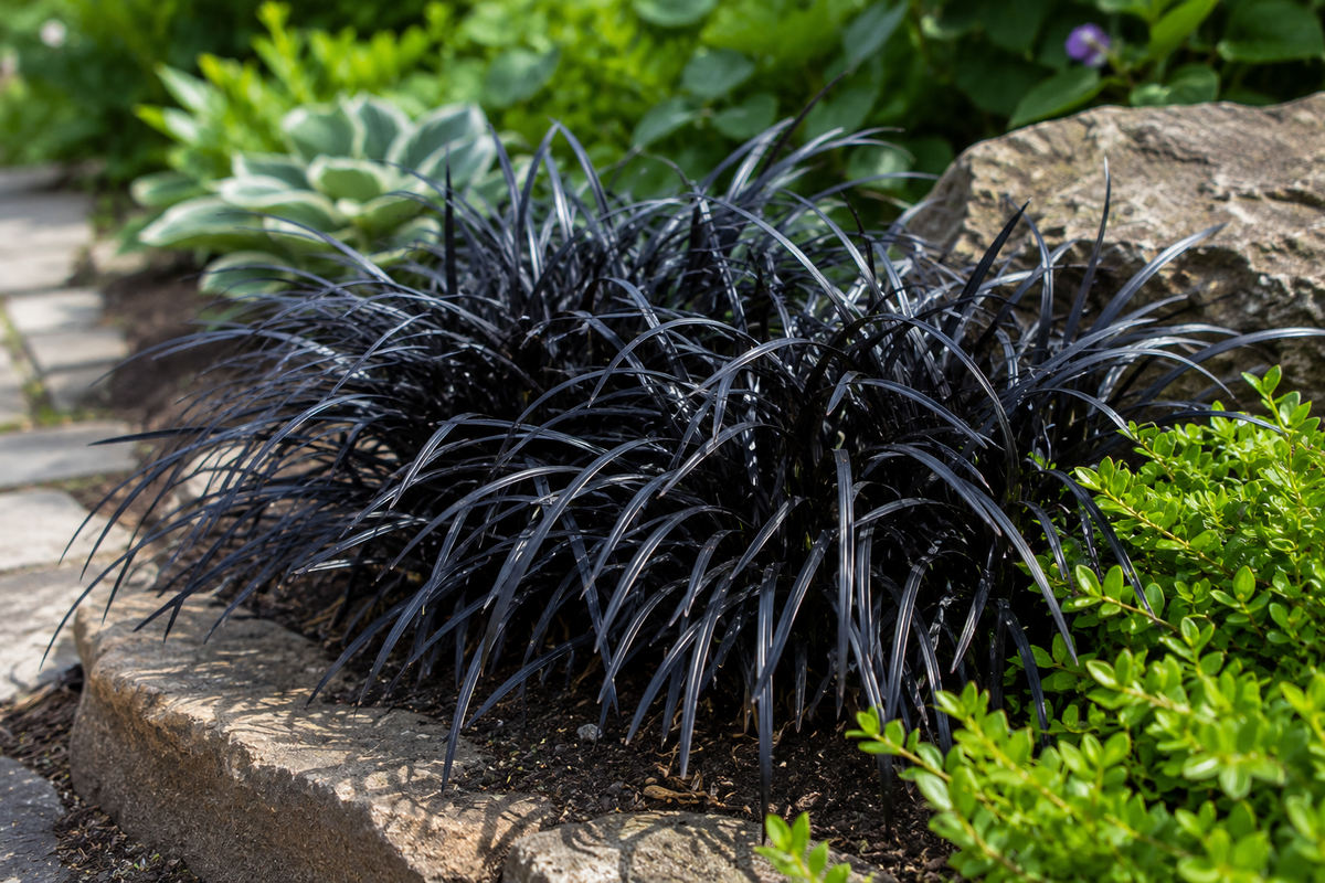 Elegantní černá kráska - Ophiopogon planiscapus 'Niger' pro vaši zahradu