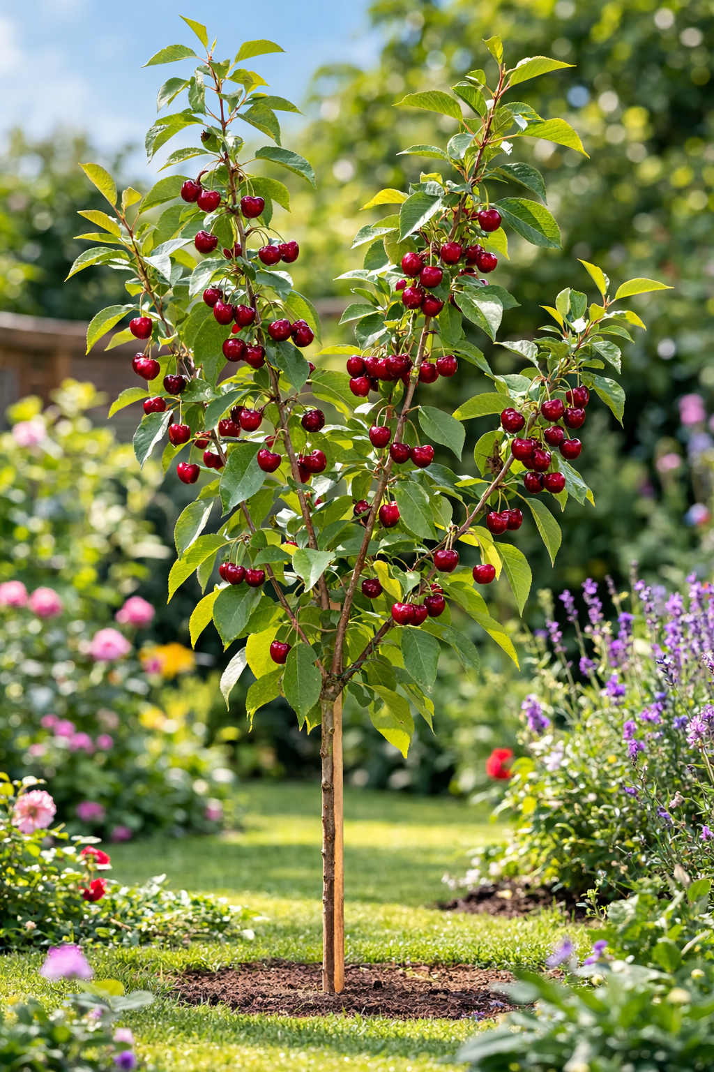 Sauerkirsche ‘Morello’ – Prunus cerasus | robuste Kirschpflanze 100–120 cm | beliebte Schattenmorelle