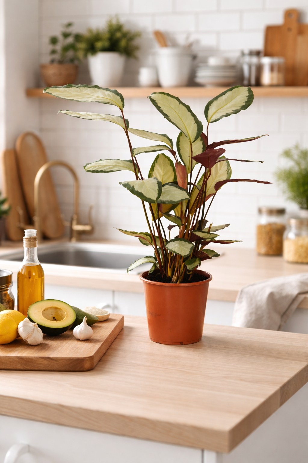 Calathea picturata 'Argentea' ca. 40 cm – Korbmarante Silberblatt – Haustierfreundliche Grünpflanze & Zimmerpflanze