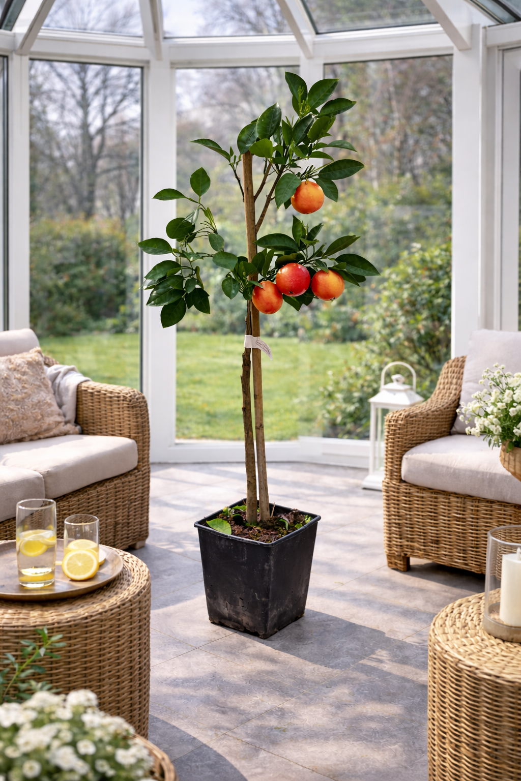 Arancia Tarocco Ippolito 120–140 cm – Sizilianischer Blutorangenbaum / Citrus sinensis – Mediterrane Orangenpflanze für Terrasse & Wintergarten
