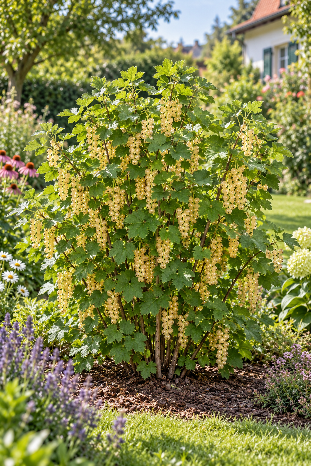 Weiße Johannisbeere ‘Witte Hollander’ 30–35 cm – Ribes rubrum, winterharter Beerenstrauch für Garten und Kübel
