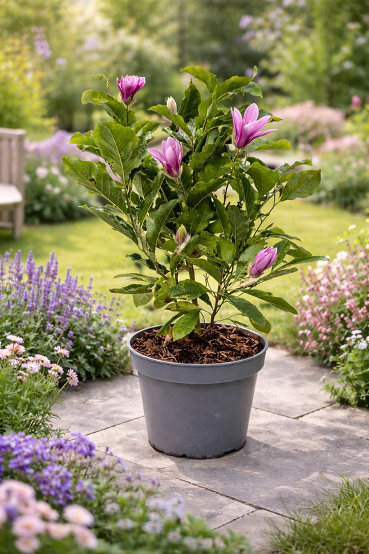 Magnolie Susan 60-80 cm Zwergmagnolie winterhart duftend Magnolia liliiflora im Topf