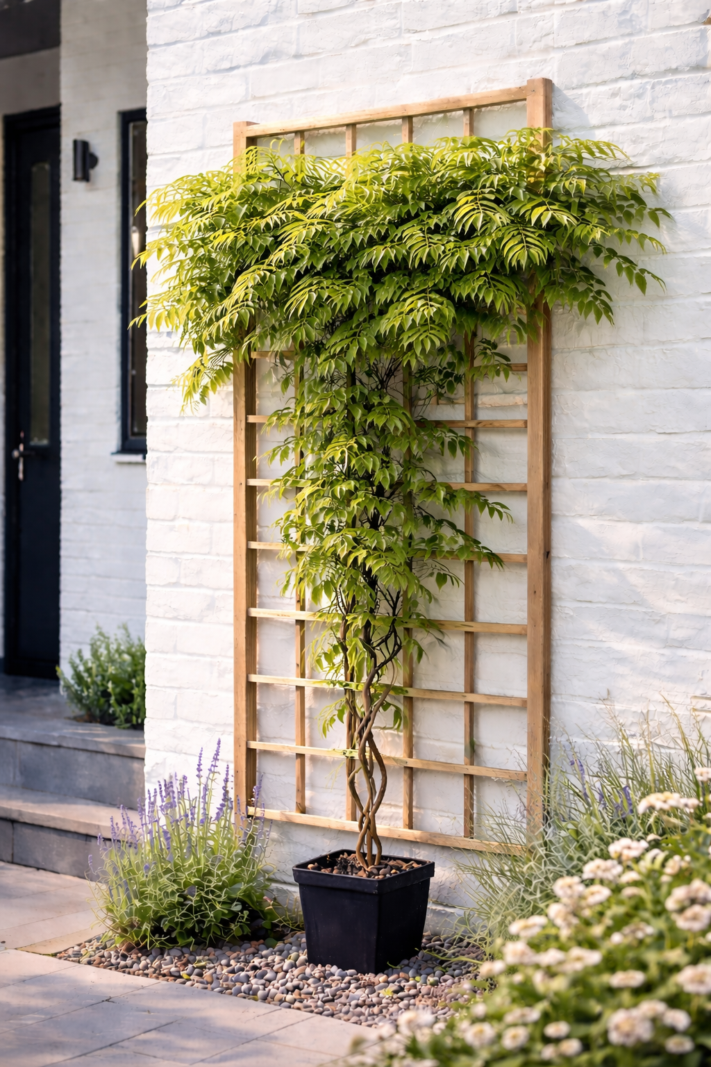 Wisteria sinensis Rosea 180-200 cm Rosa Blauregen Chinesischer Glyzinie Kletterpflanze Duftend Winterhart