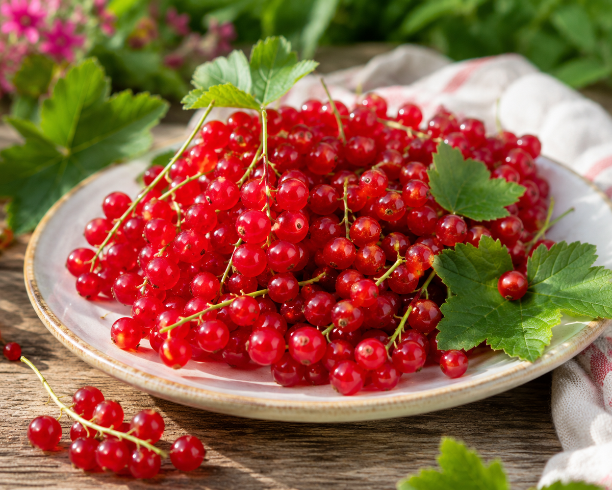 Rote Johannisbeere Jonkheer van Tets 50–70 cm – Ribes rubrum – winterharter Beerenstrauch mit aromatischen Früchten