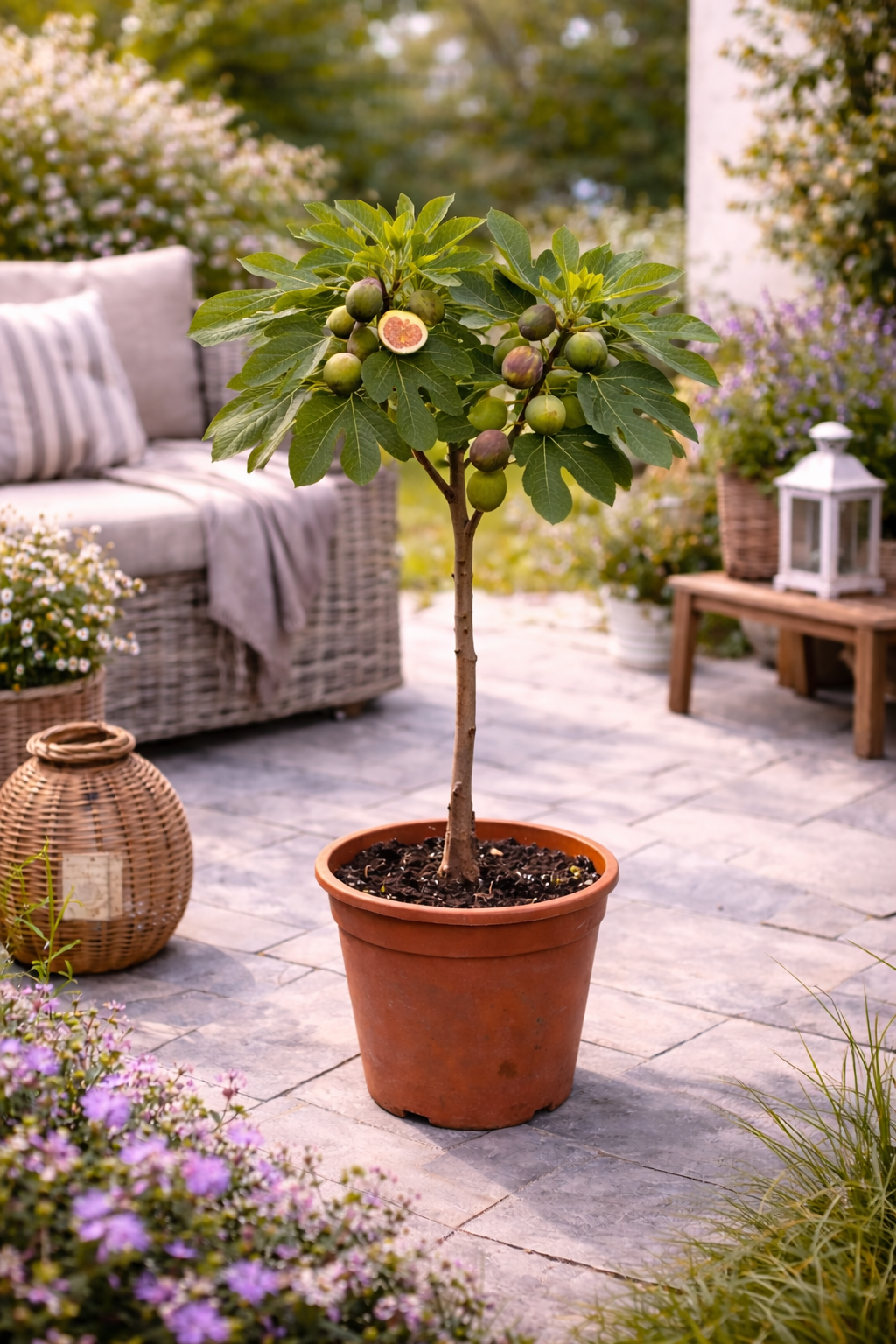 Ficus carica Bornholms diamantový keř 30-40 cm - Fíkovník - Mrazuvzdorná - Zahradní rostlina