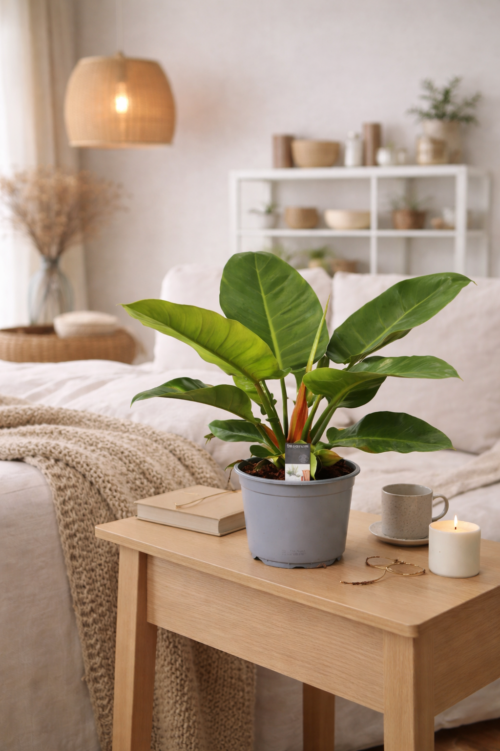 Philodendron Imperial Green – Immergrüne Zimmerpflanze ca. 40 cm | Baumfreund Philodendron | Pflegeleicht & Luftreinigend